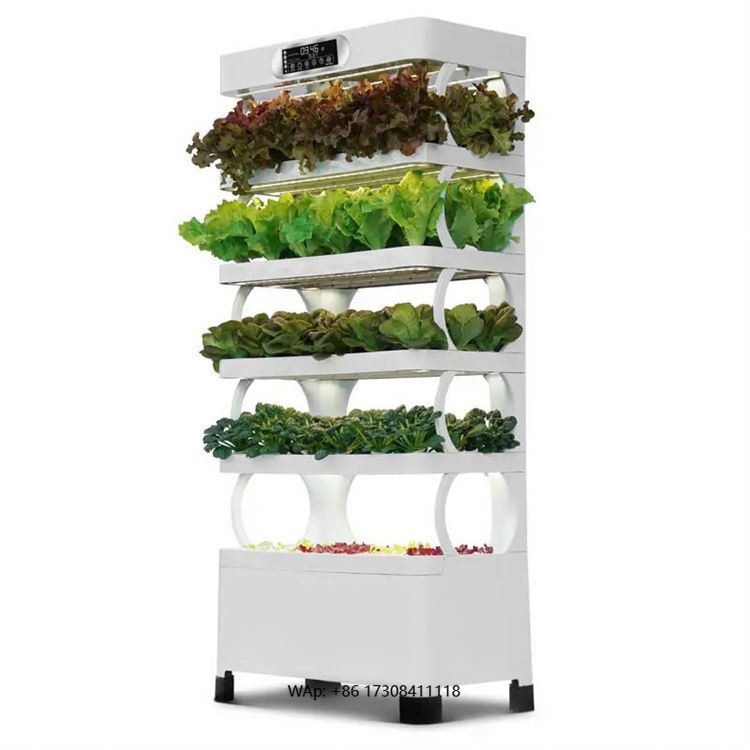 Hydroponic Tower - 가정용 수직 수경 재배 시스템, 실내