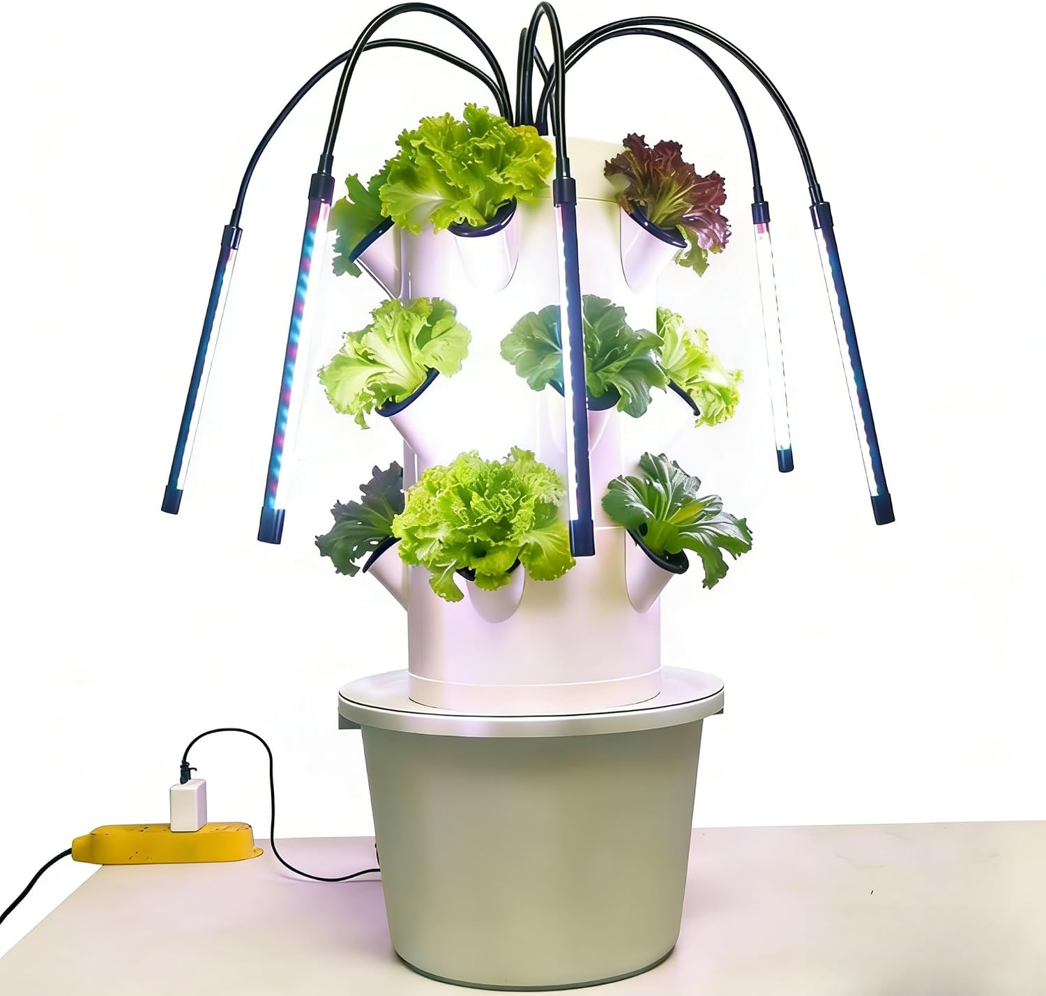 Indoor Garden Kit - 수직 수경 재배 시스템 3단 15구