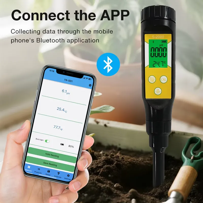 WAP01 스마트 토양 pH 측정기 (고정밀 온도/산도 - Smart Pot 리뷰 및 가격
