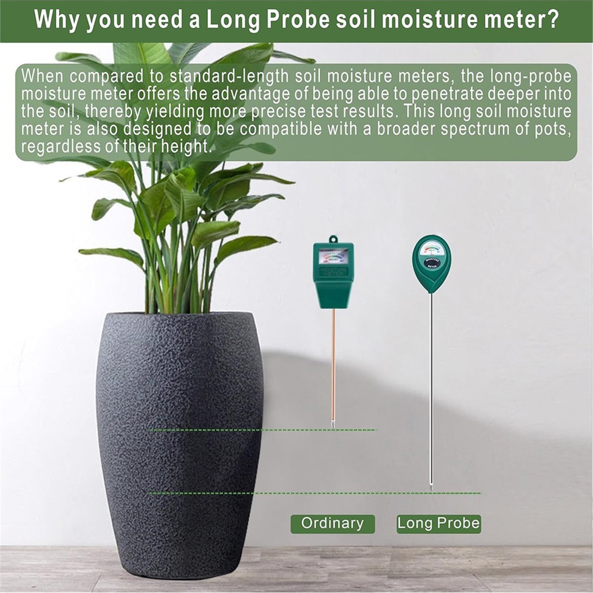 LNHF 롱 프로브 심층 토양 수분 측정기, 물 모니터 - Plant Monitor 리뷰 및 가격