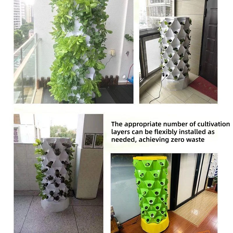 수직형 수경 재배 타워, 파인애플 모양의 에어로포닉 재 - Hydroponic Tower 리뷰 및 가격