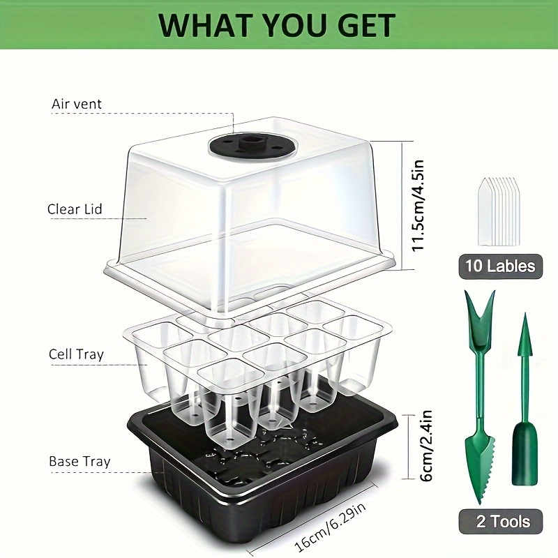 1/2/3팩 12/24/36구 셀트레이, 8개 LED  - Grow Light Led 리뷰 및 가격