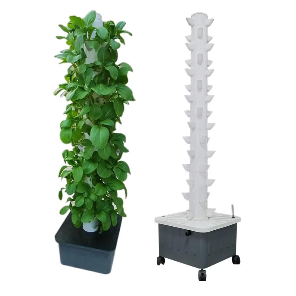수직 수경 재배 타워 에어로포닉 타워 (허브, 과일 및 - Hydroponic Tower 리뷰 및 가격