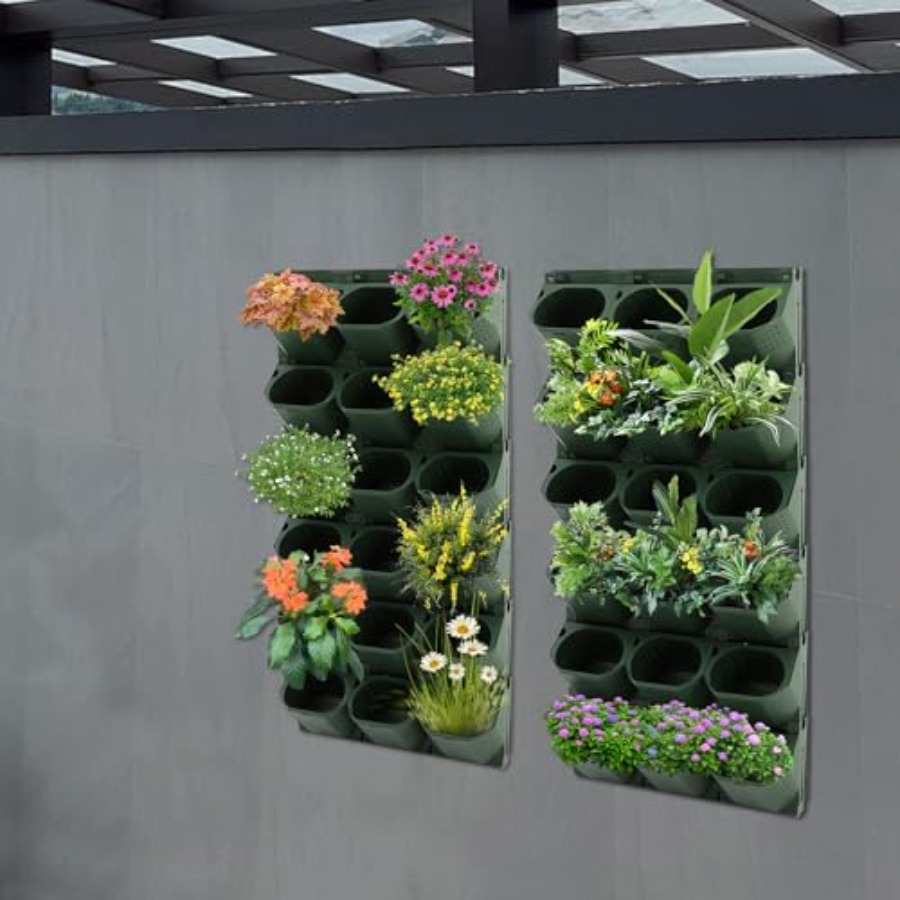 36슬롯 자가 급수 벽걸이형 화분(실내/실외용), 밀리 - Self Watering Planter 리뷰 및 가격