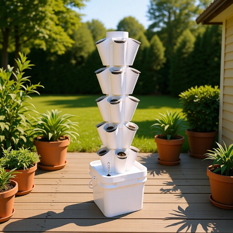 8L 데스크탑 수경재배 타워 무토양 재배 장비 수직 수 - Hydroponic Tower 리뷰 및 가격