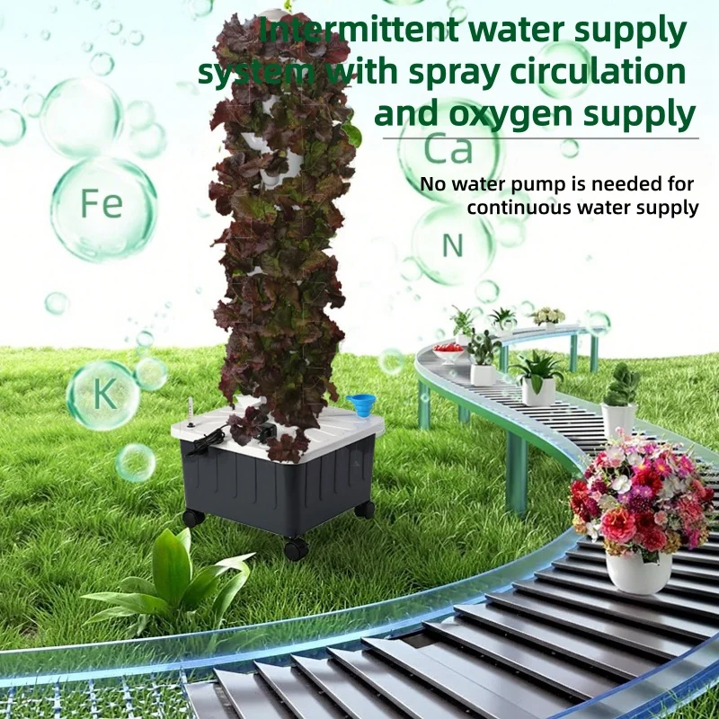 수경 재배 타워, 지능형 무토양 재배 시스템, 50개  - Hydroponic Tower 리뷰 및 가격