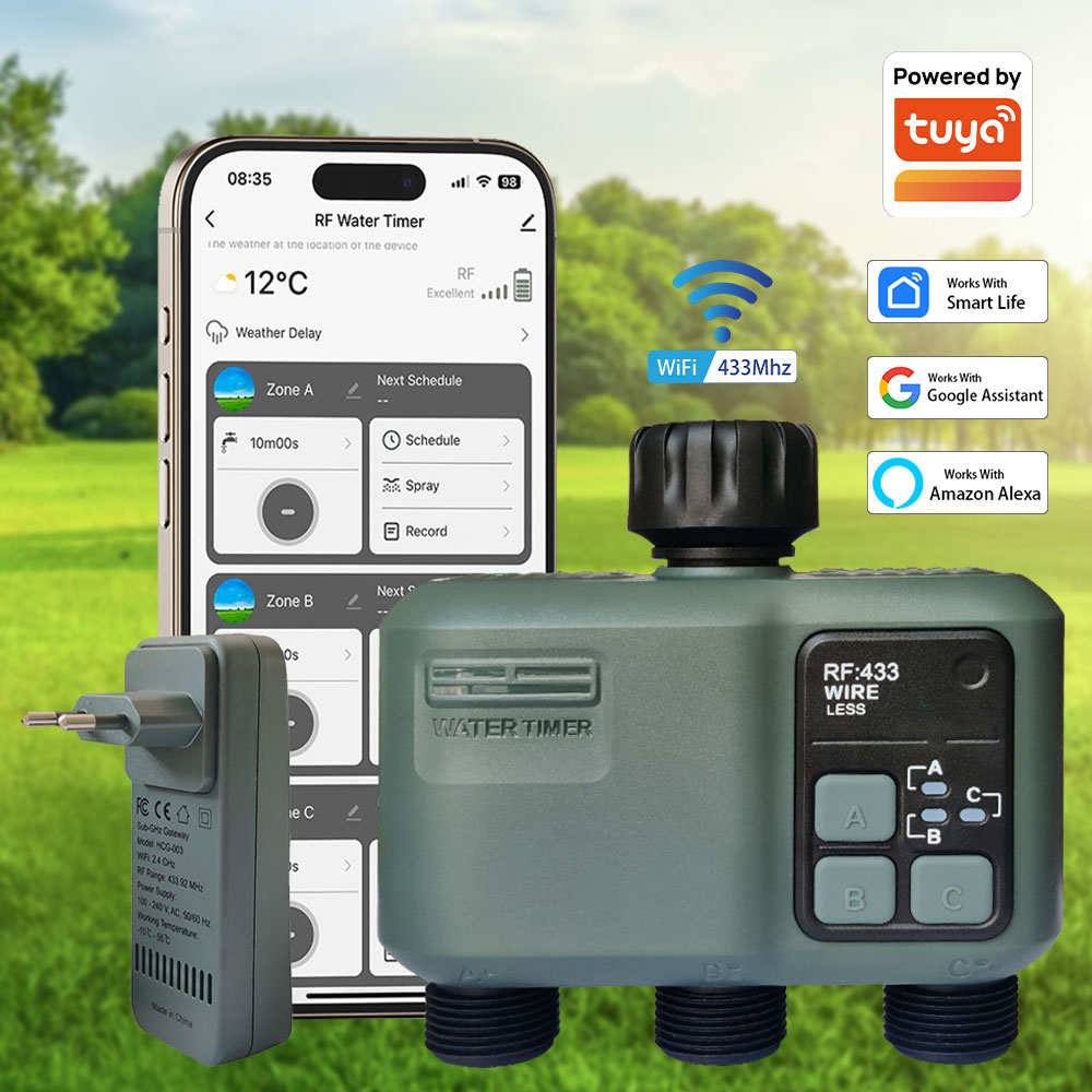 Tuya Wifi+RF433 3구 워터 타이머 정원용  - Smart Garden Kit 리뷰 및 가격