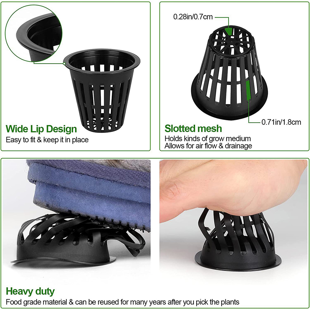 2인치 정원 묘목 화분 식물 그물 컵 자외선 차단 슬롯 - Hydroponic Grow Pod 리뷰 및 가격